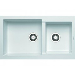 Pyramis Pyragranite Alazia Ένθετος Νεροχύτης από Συνθετικό Γρανίτη 96x50cm Snow Pyramis Pyragranite Alazia Ένθετος Νεροχύτης από Συνθετικό Γρανίτη 96x50cm Snow